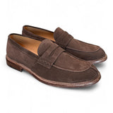 Mocassino suede testa di moro Franco Fedele<BR/> 