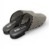 Sabot strass nero argento Bibi Lou 