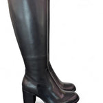 Stivale zip pelle nera tacco 60 Anima <BR/> 