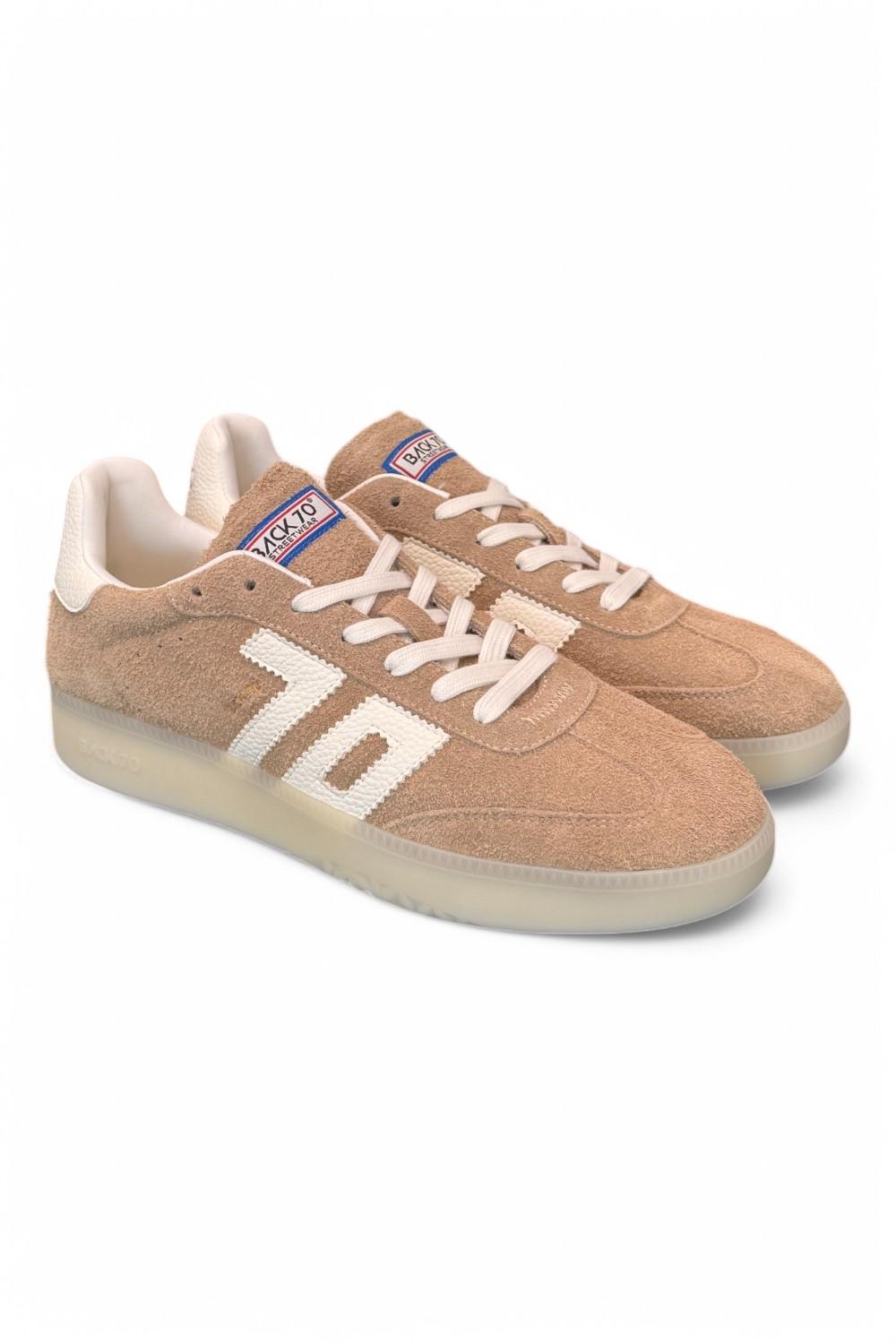 Sneaker uomo Boston beige Back 70<BR/> 