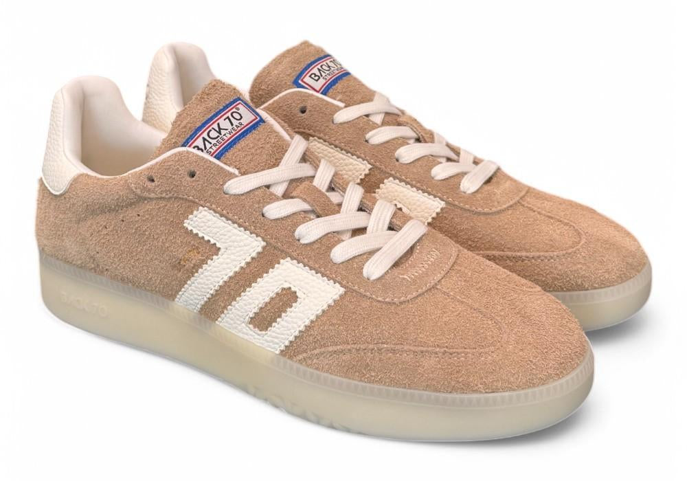Sneaker uomo Boston beige Back 70<BR/> 