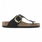 Ciabatta Gizeh Big Buckle nabuk black Birkenstock 1023966 