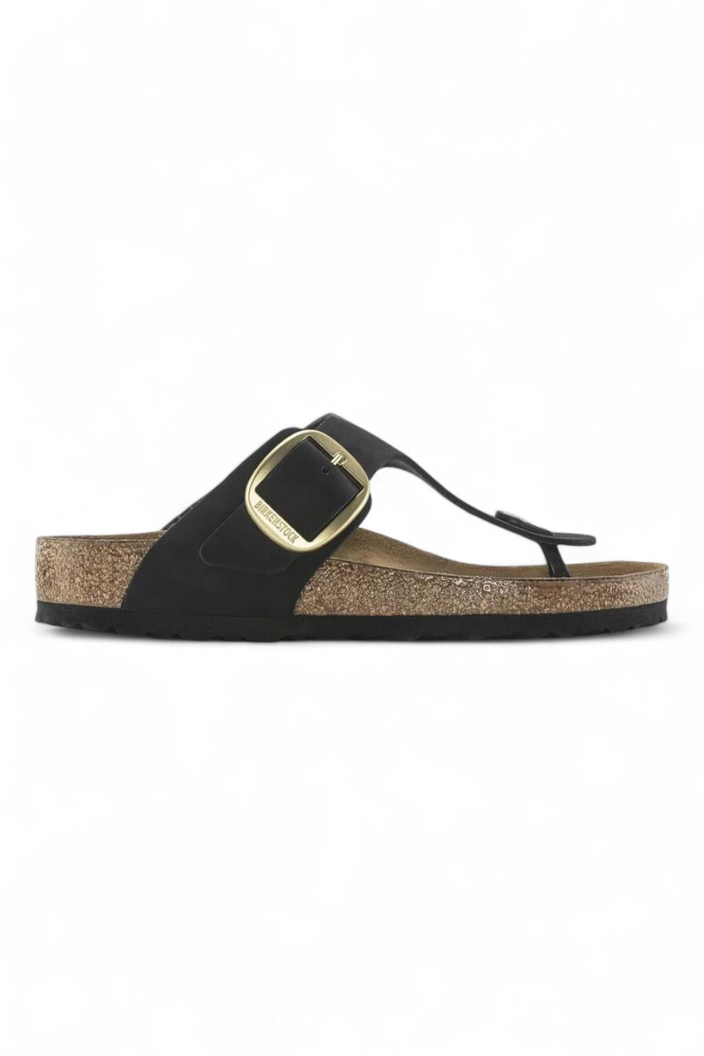 Ciabatta Gizeh Big Buckle nabuk black Birkenstock 1023966 