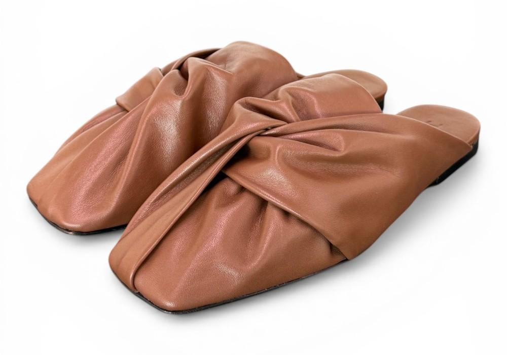 Sabot nodo pelle marrone JVAM<BR/> 
