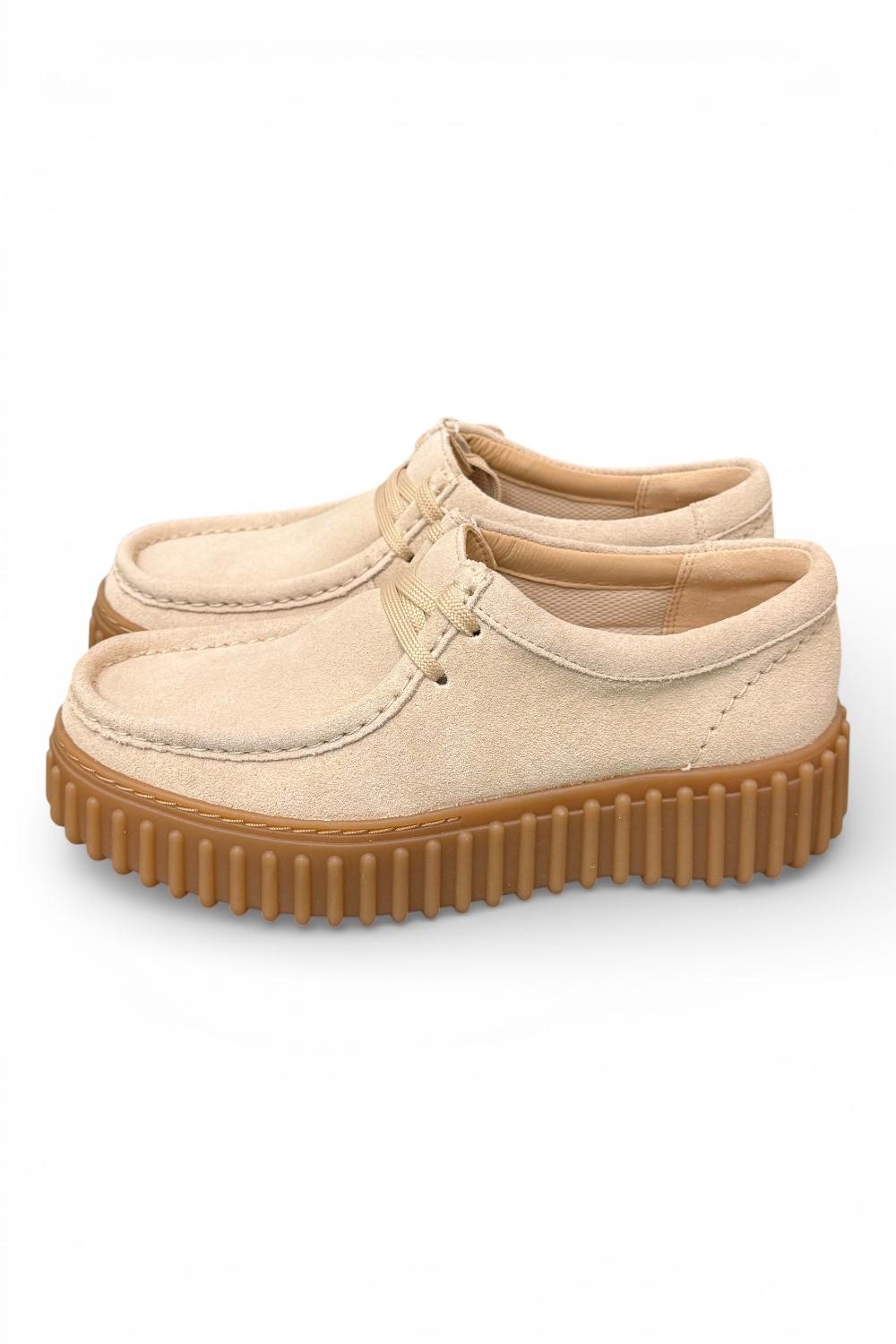 Scarpa donna Clarks Torhill Bee suede beige 