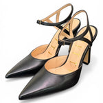Slingback cintino pelle nera Matteo Pitti 