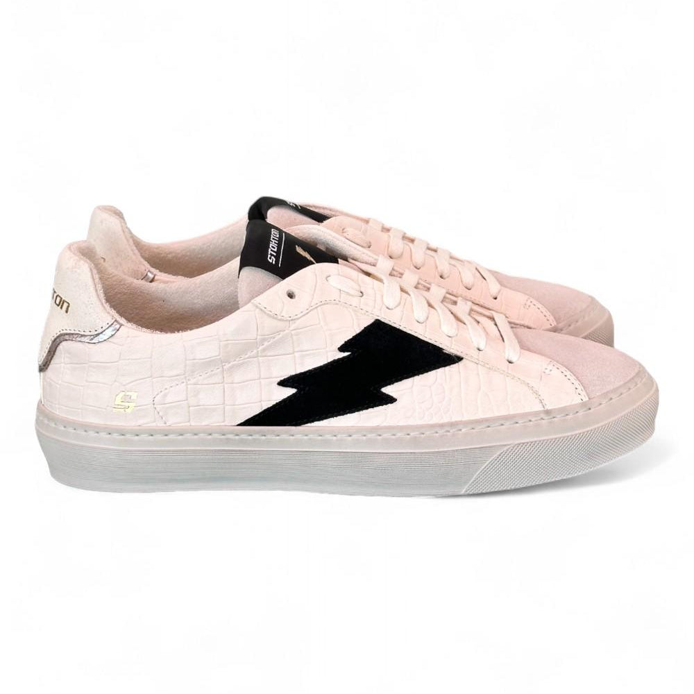 Sneaker uomo Stokton Blaze bianco ghiaccio nero 
