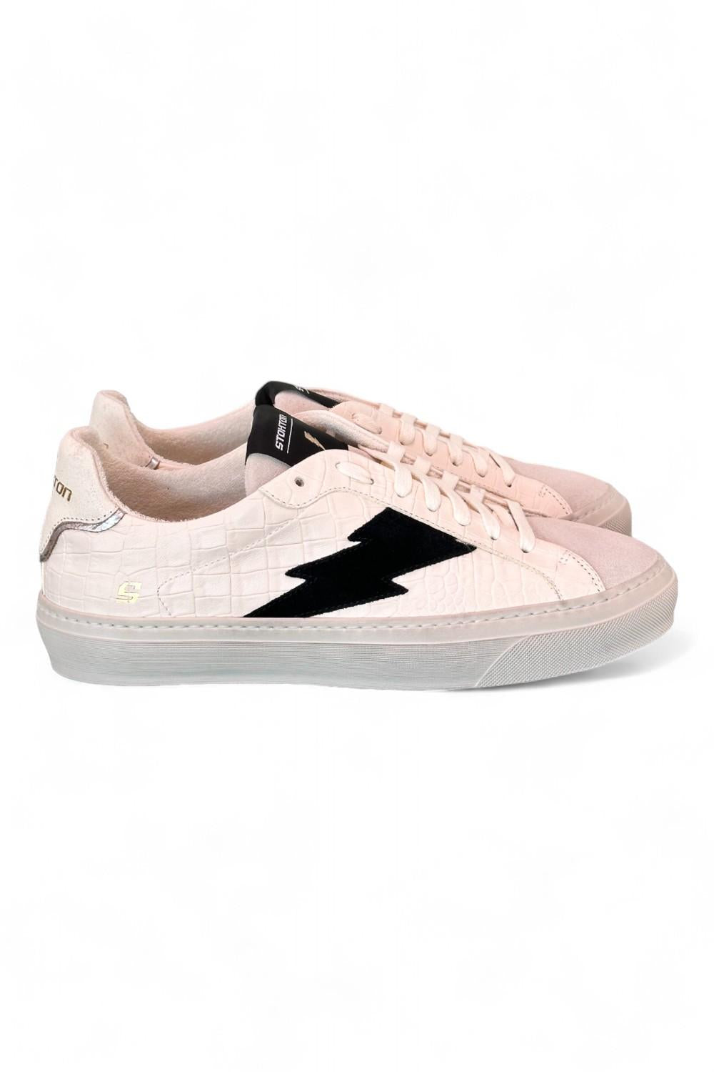 Sneaker uomo Stokton Blaze bianco ghiaccio nero 