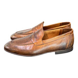 Mocassino cuoio tuffato Pawelks<BR/> 