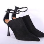 Sabot top cintino nero tacco 90 Chantal 