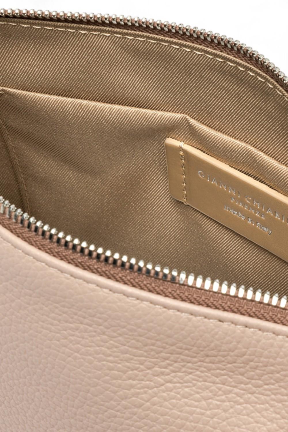 Pochette Nora pelle pink salt Gianni Chiarini<BR/> 