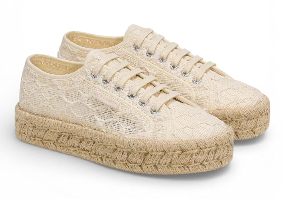 Sneaker Superga 2740 Platform cotton stone wash rope 