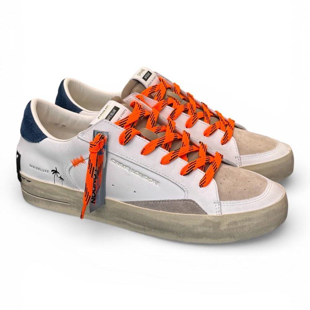 Sneaker De Luxe bianca beige Crime London 