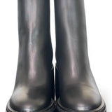 Stivaletto donna nero zip tacco 60 Target<BR/> 