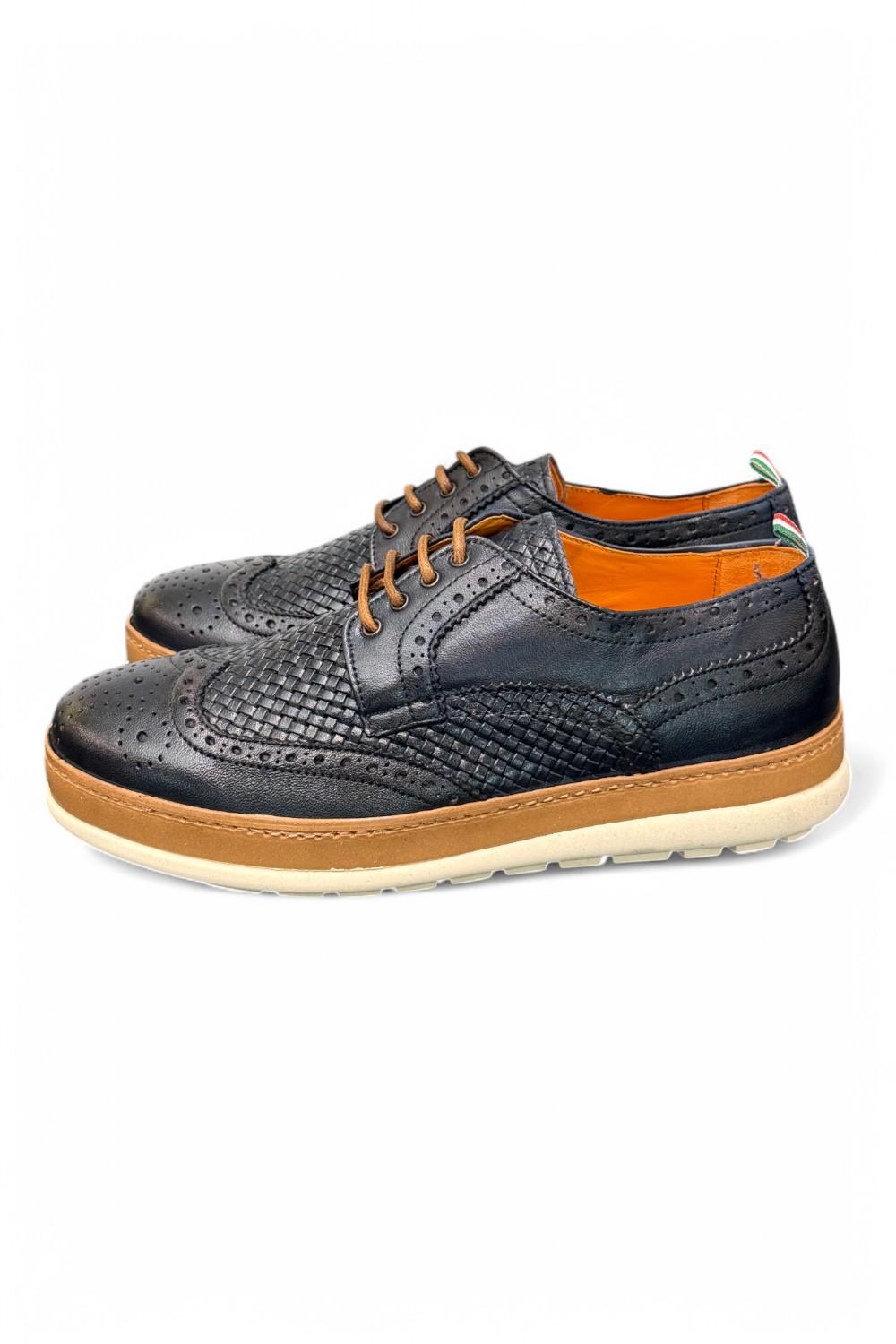 Scarpa uomo imperiale blu F.lli Rennella 