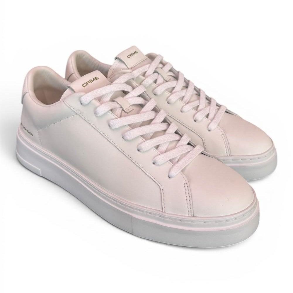 Sneaker pelle bianca XL Crime London 