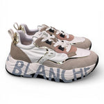 Sneaker donna Voile Blanche Club 105 bianca beige rosa 1N61 