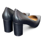 Decolté vitello nero tacco grosso CHICONIC<BR/> 