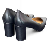 Decolté vitello nero tacco grosso CHICONIC<BR/> 