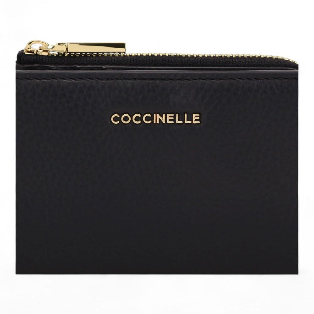 Portafogli piccolo Coccinelle metallic soft nero 