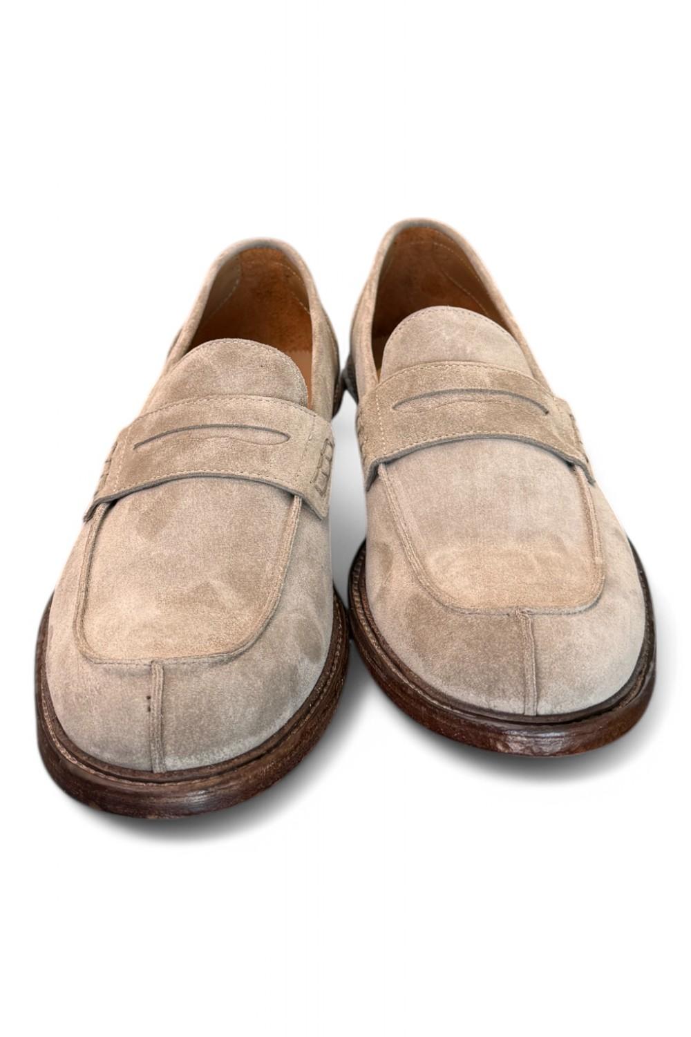 Mocassino suede beige Franco Fedele<BR/> 