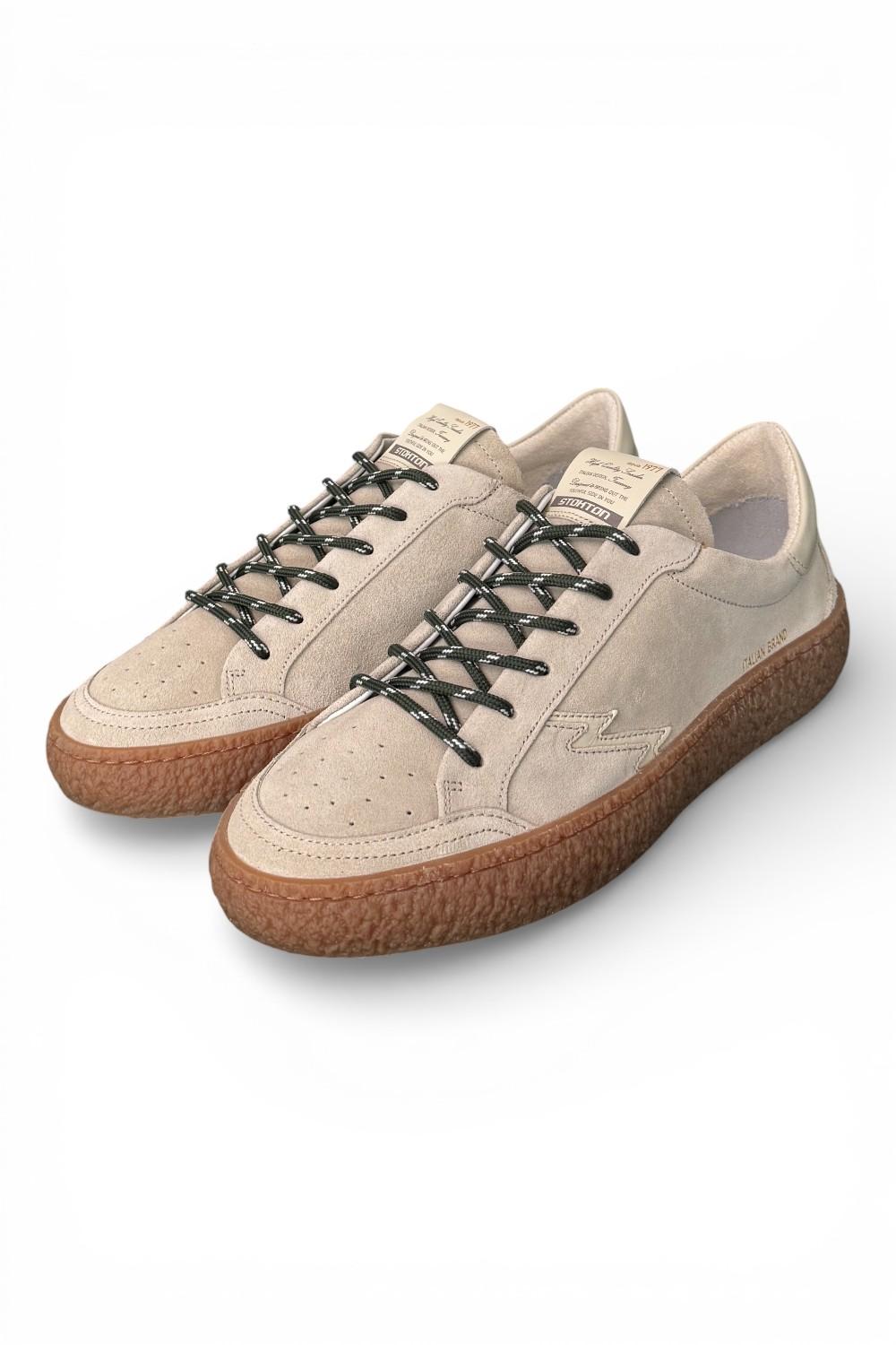 Sneaker uomo Voltio suede sabbia Stokton<BR/> 