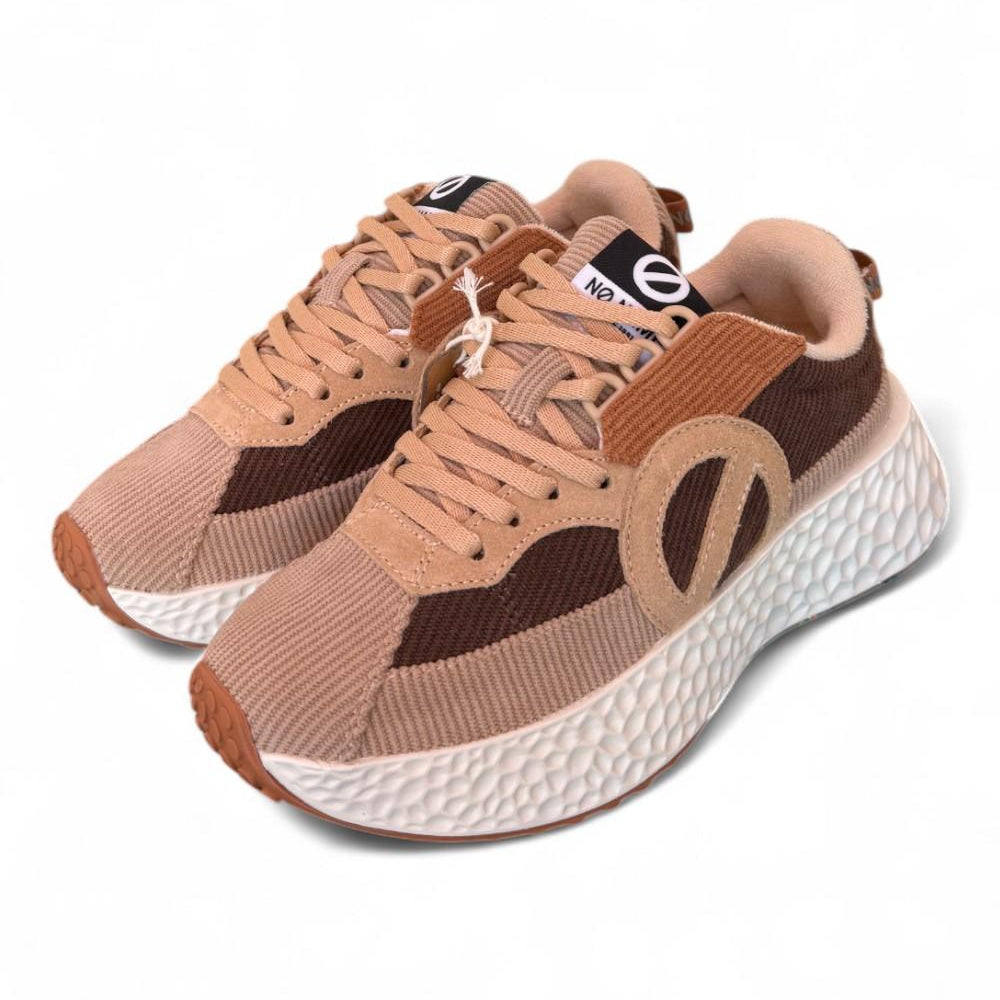 Sneaker donna Carter No Name velluto multicolor marrone 