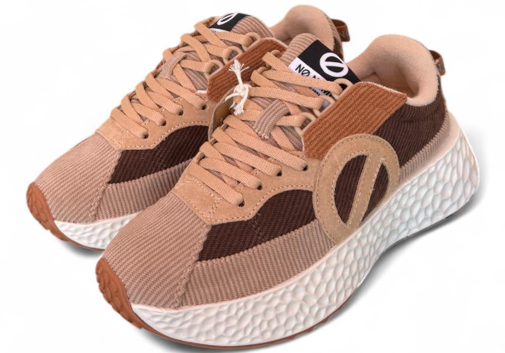 Sneaker donna Carter No Name velluto multicolor marrone 