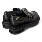 Mocassino donna pelle nera Janet 