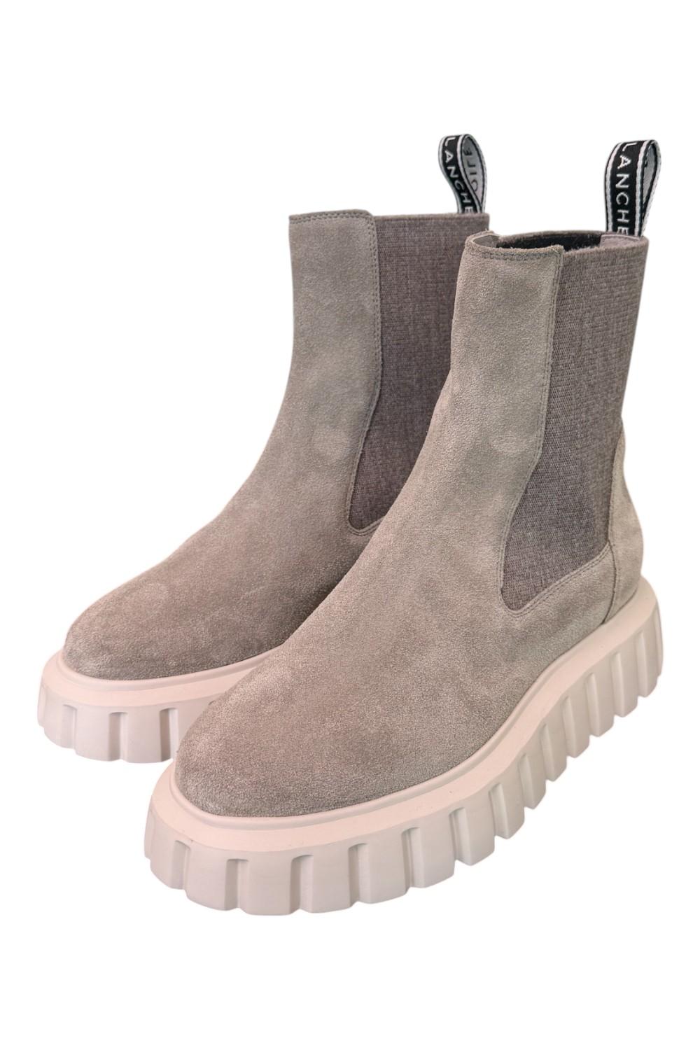 Beatles Grenelle Voile Blanche suede grigio 