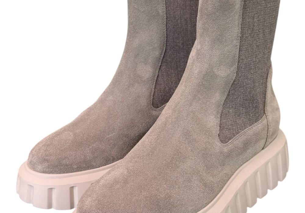Beatles Grenelle Voile Blanche suede grigio 