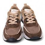 Sneaker uomo Club 01 Marrone Voile Blanche<BR/> 