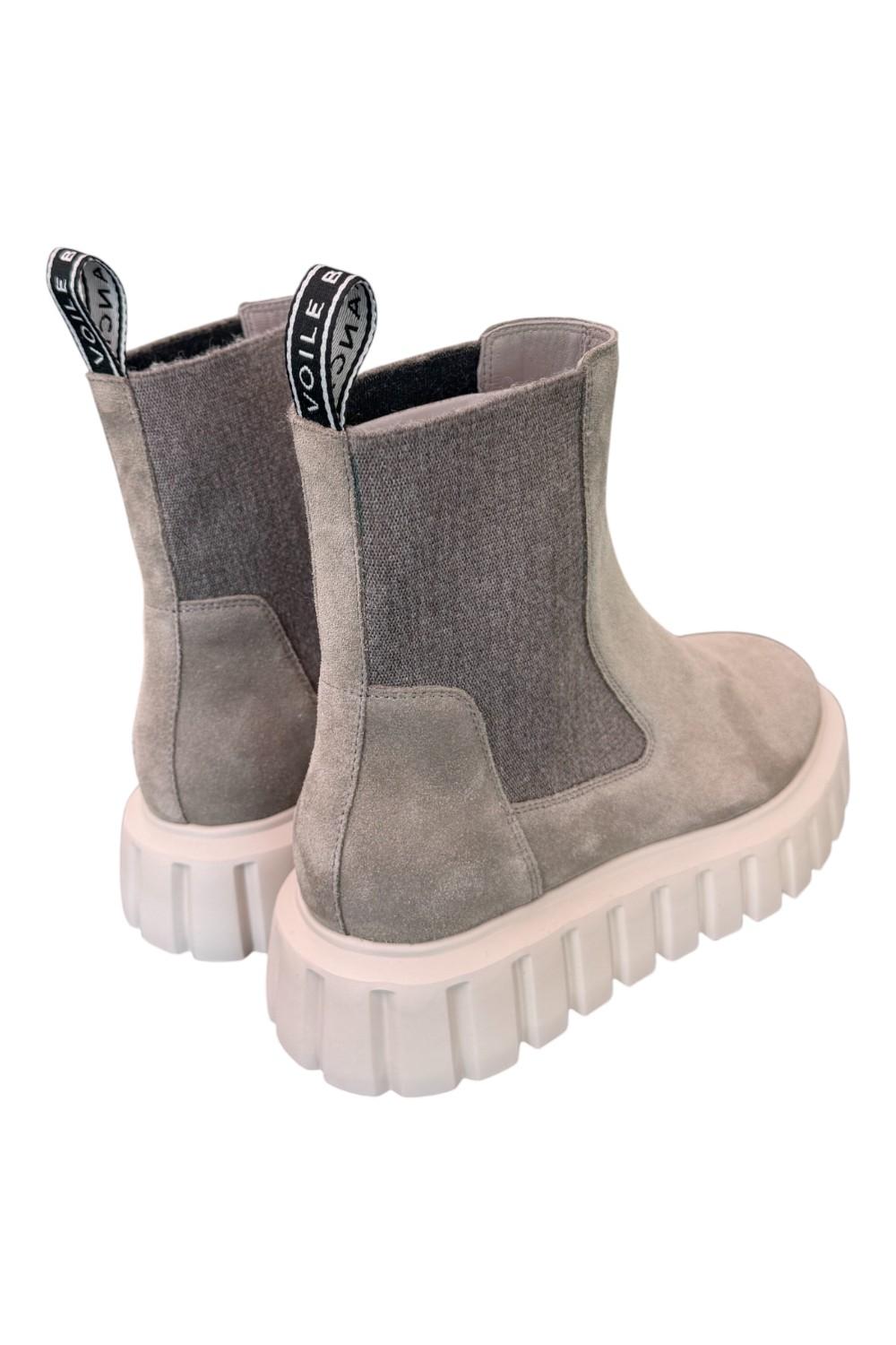 Beatles Grenelle Voile Blanche suede grigio 