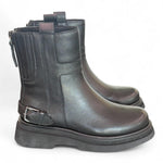 Stivaletto platform fibbia nero Bruno Premi 