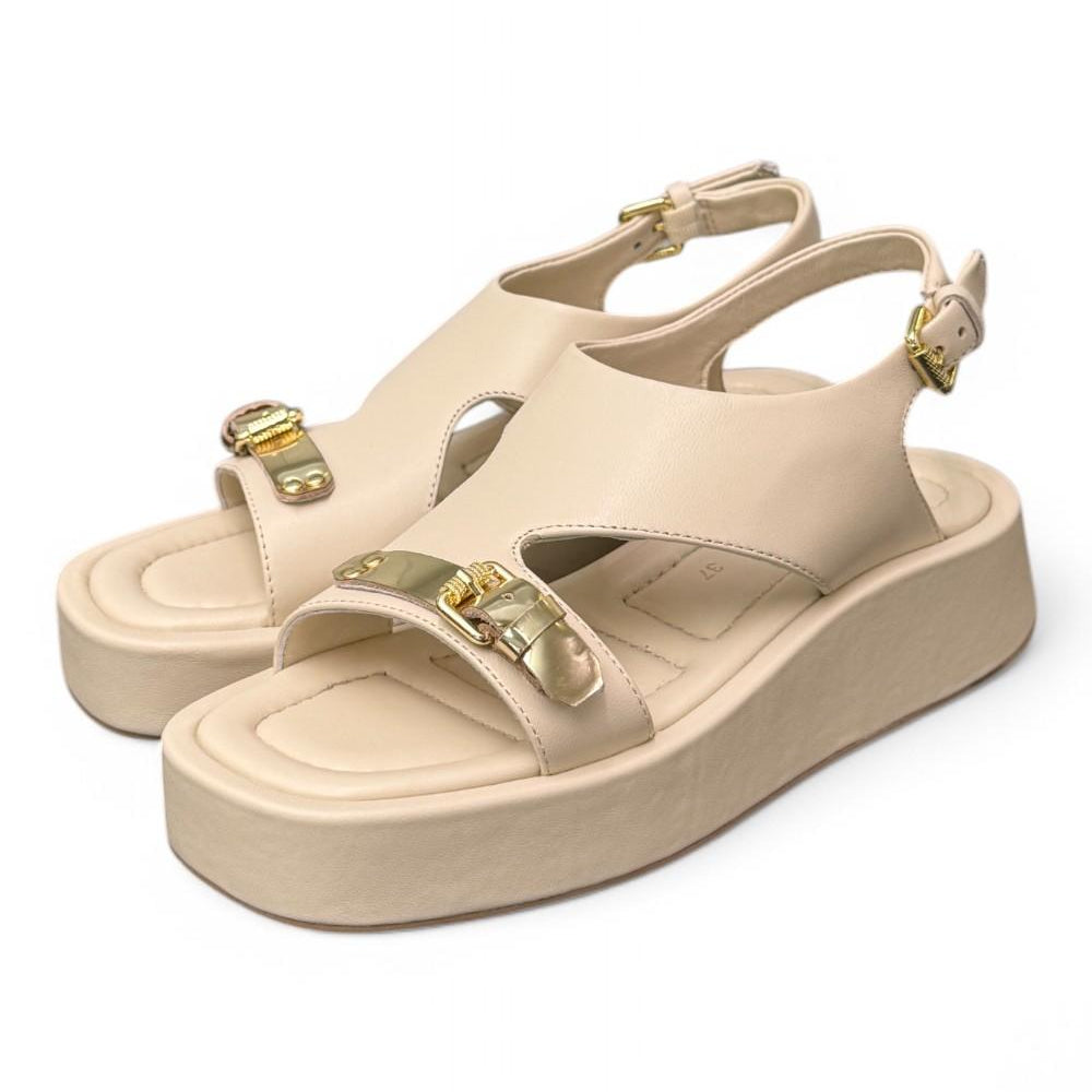 Sandalo asimmetrico burro Zanon<BR/> 
