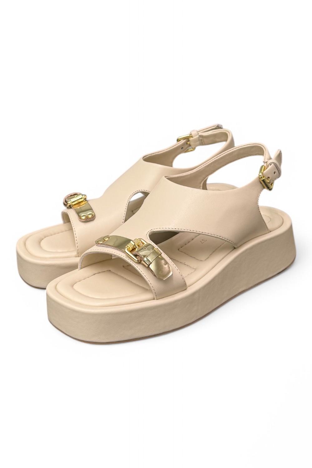 Sandalo asimmetrico burro Zanon<BR/> 
