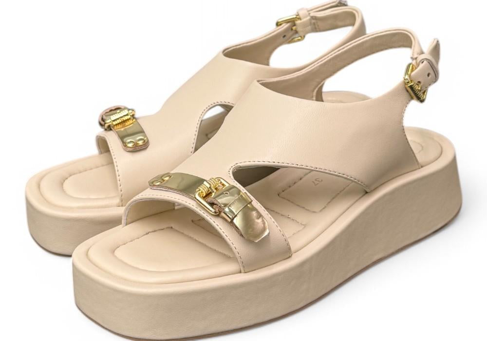 Sandalo asimmetrico burro Zanon<BR/> 