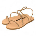 Sandalo strass oro Le Salentine 