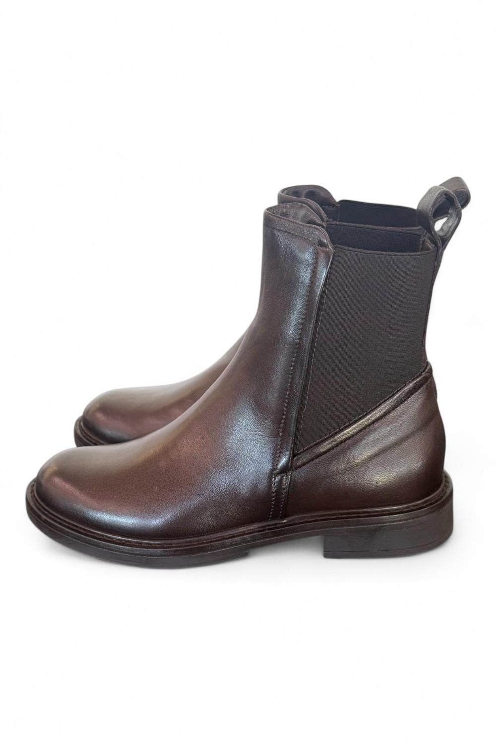 Stivaletto beatles pelle testa di moro Mjus<BR/> 