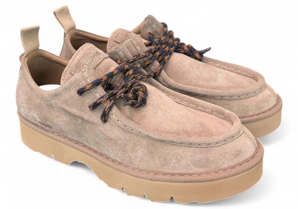 Allacciato uomo Panchic P009 ingegnere suede beige 