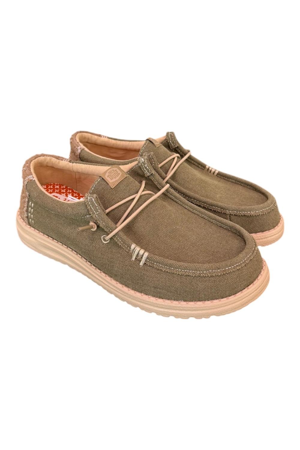 Sneaker uomo Wally Workwear green Hey Dude 