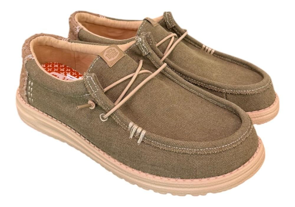 Sneaker uomo Wally Workwear green Hey Dude 