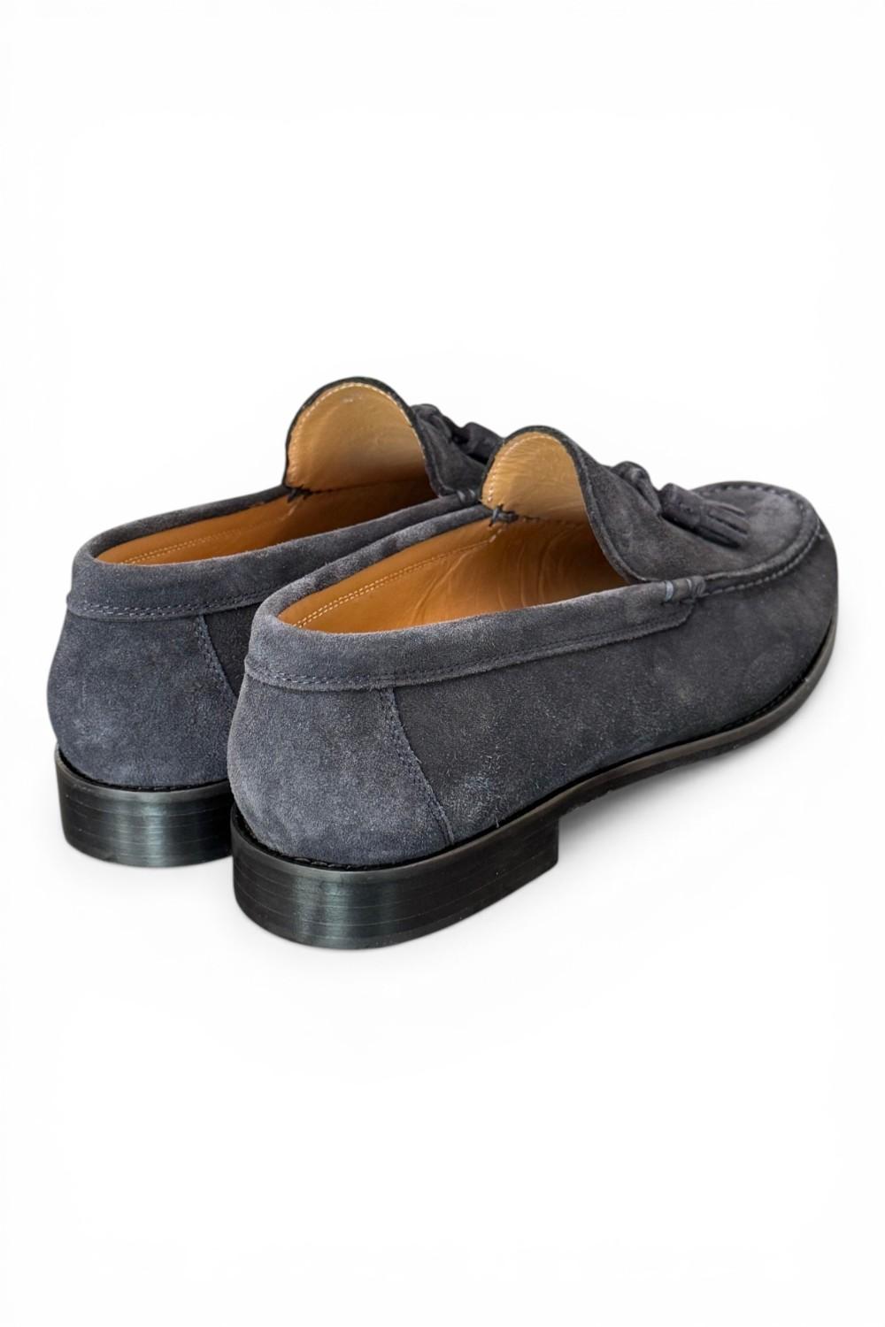 Mocassino mappetti suede blu Kebo 