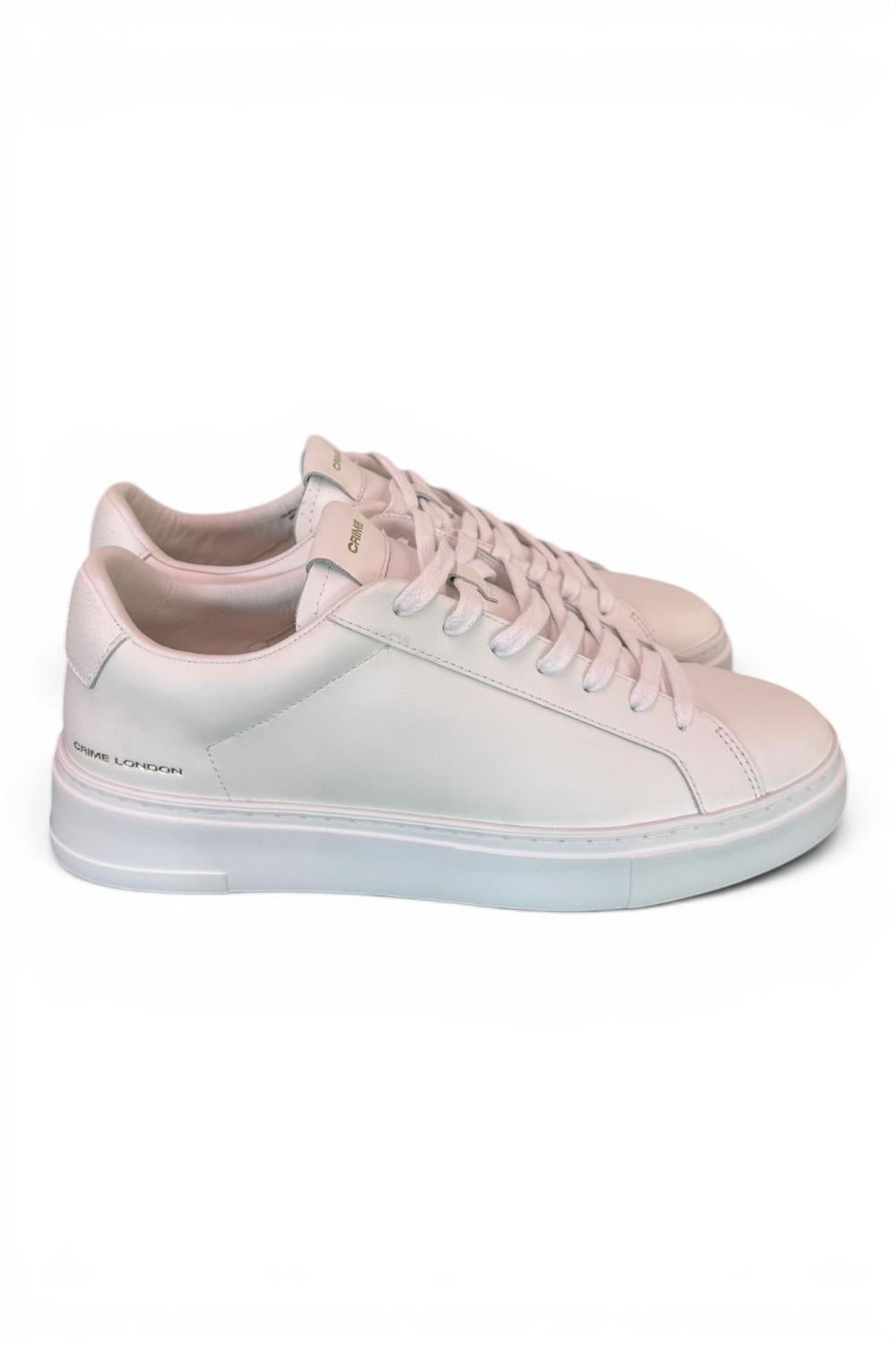Sneaker pelle bianca XL Crime London 