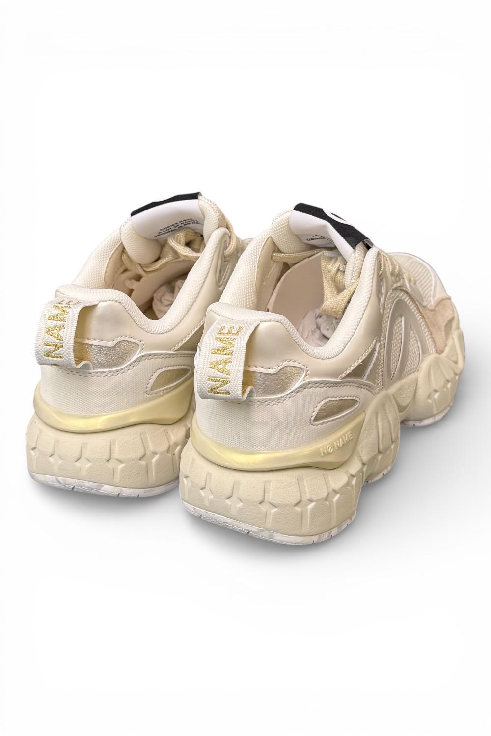 Sneaker No Name Krazee runner bianca beige<BR/> 