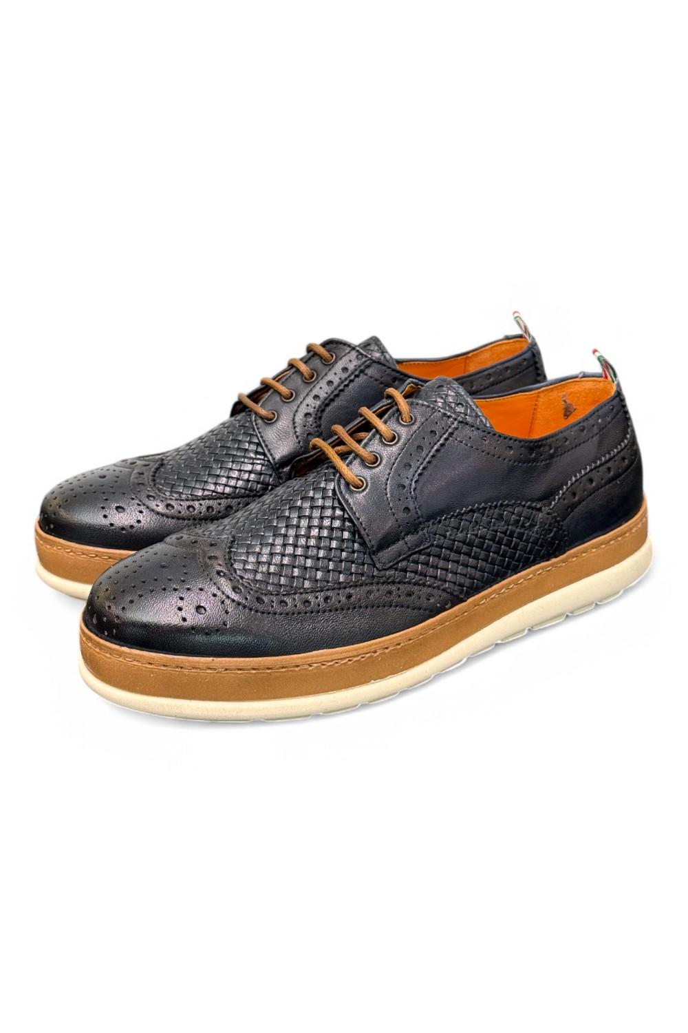 Scarpa uomo imperiale blu F.lli Rennella 