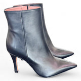 Tronchetto zip sfilato pelle nera Les Autres<BR/> 