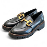 Mocassino accessorio pelle nera Anima 