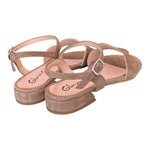 Sandalo cerchi suede terra Glam<BR/> 