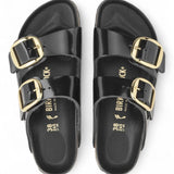 Ciabatta Arizona Big Buckle Shine Black Birkenstock 1021476 